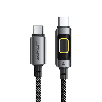 USB-C Data and Charging Cable - USB-C Acefast C21-03, 60W, 1.2m, Black