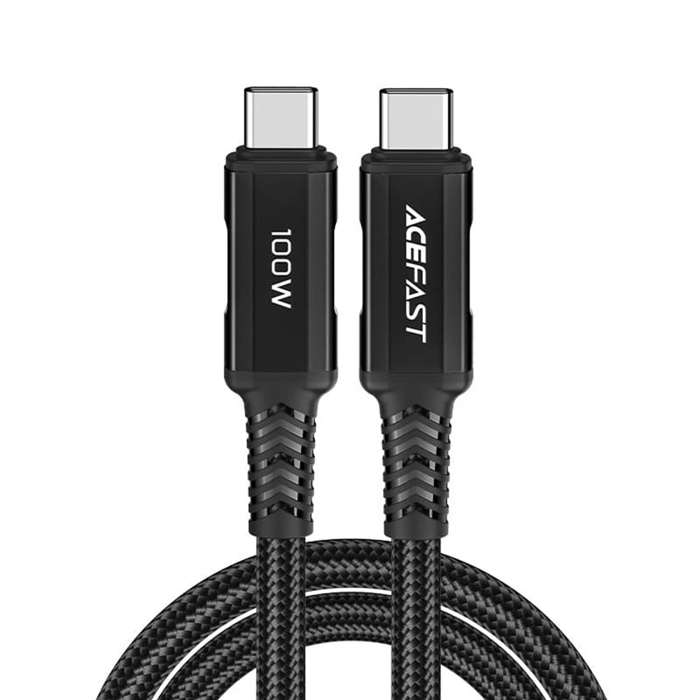 USB-C Data and Charging Cable - USB-C Acefast C4-03, 100W, 2m, Black