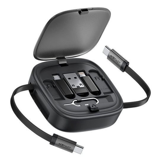 Καλώδιο Δεδομένων και Φόρτισης USB-C - USB-C Acefast Travel J3, 60W, 0.95m, Μαύρο