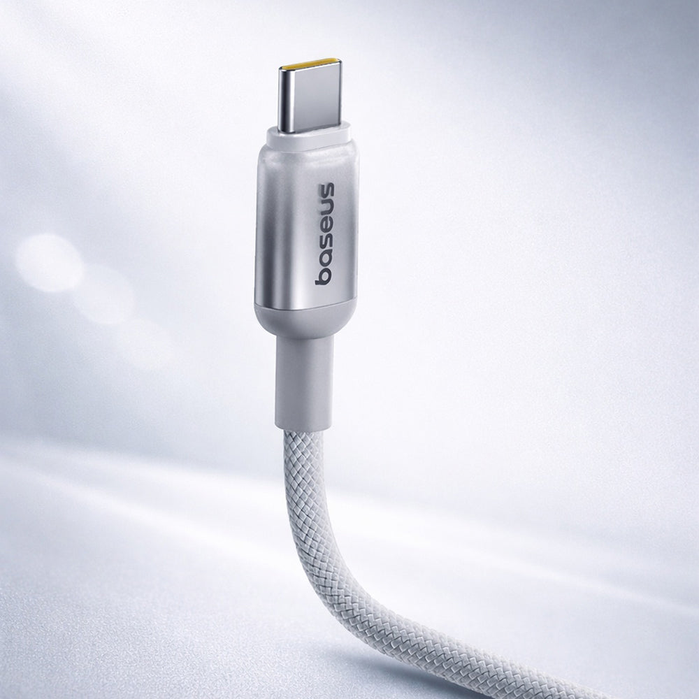 Καλώδιο Δεδομένων και Φόρτισης USB-C - USB-C Baseus Discolor, 100W, 1m, Ασημί E0420701