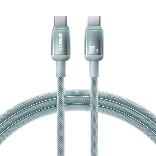 Καλώδιο Δεδομένων και Φόρτισης USB-C - USB-C Baseus Discolor, 100W, 2m, Μπλε Πράσινο E0420703
