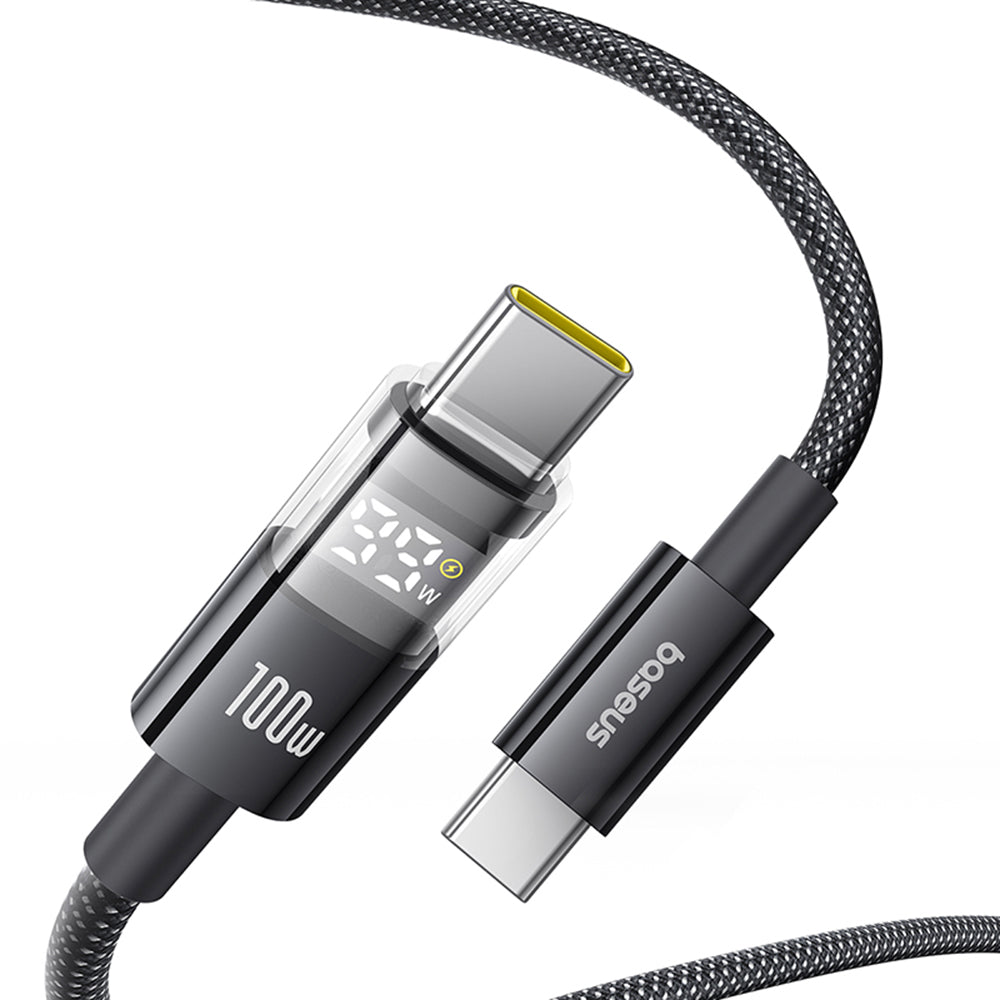 Καλώδιο Δεδομένων και Φόρτισης USB-C - USB-C Baseus Display 2, 100W, 2m, Μαύρο P10377706123-00
