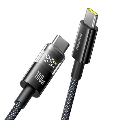 Καλώδιο Δεδομένων και Φόρτισης USB-C - USB-C Baseus Display 2, 100W, 2m, Μαύρο P10377706123-00