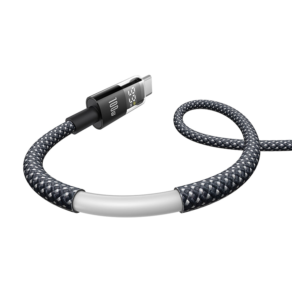 Καλώδιο Δεδομένων και Φόρτισης USB-C - USB-C Baseus Display 2, 100W, 2m, Μαύρο P10377706123-00