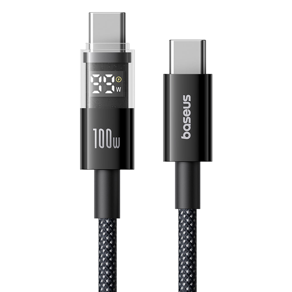 Καλώδιο Δεδομένων και Φόρτισης USB-C - USB-C Baseus Display 2, 100W, 2m, Μαύρο P10377706123-00