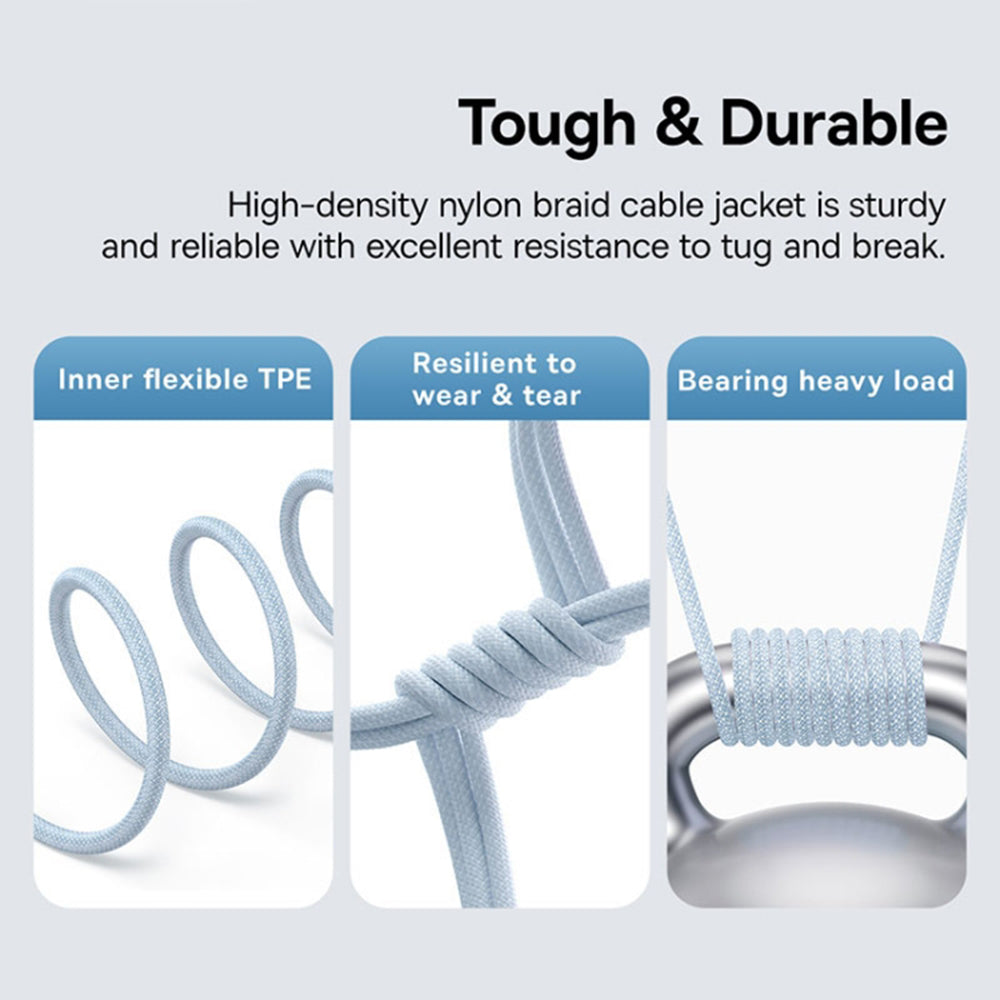 Καλώδιο Δεδομένων και Φόρτισης USB-C - USB-C Baseus Gem, 100W, 2m, Μπλε P10373000311-01