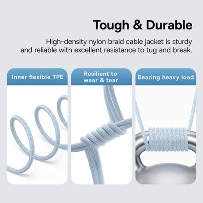 Καλώδιο Δεδομένων και Φόρτισης USB-C - USB-C Baseus Gem, 100W, 2m, Μπλε P10373000311-01