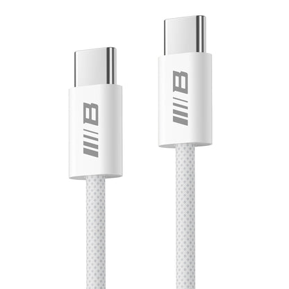 Καλώδιο Δεδομένων και Φόρτισης USB-C - USB-C Blueo, 100W, 1.2m, Λευκό