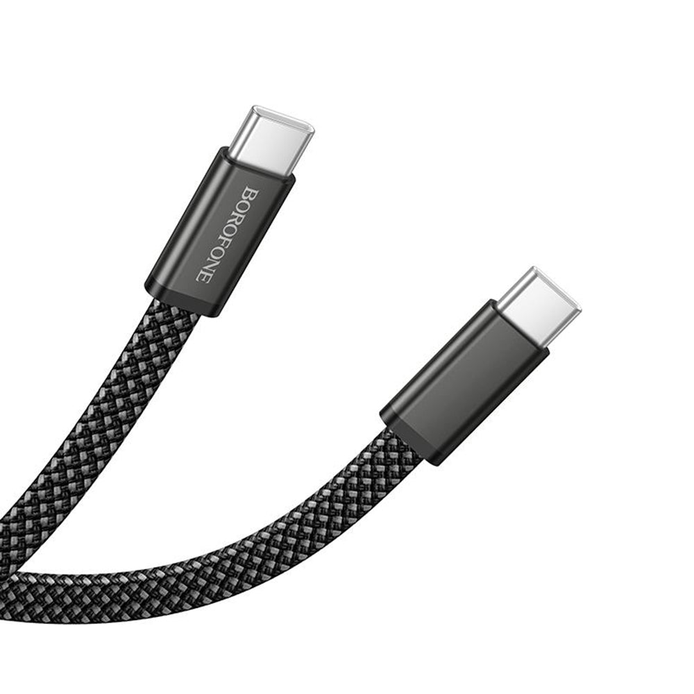 USB-C Data and Charging Cable - USB-C Borofone BX124 Peace, 60W, 1m, Black