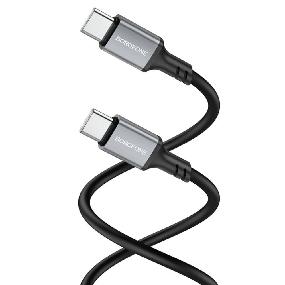Καλώδιο Δεδομένων και Φόρτισης USB-C - USB-C Borofone BX83, 60W, 1m, Μαύρο