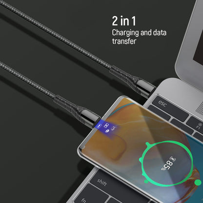 Καλώδιο Δεδομένων και Φόρτισης USB-C - USB-C ColorWay CW-CBPDCC040, 65W, 1m, Γκρι