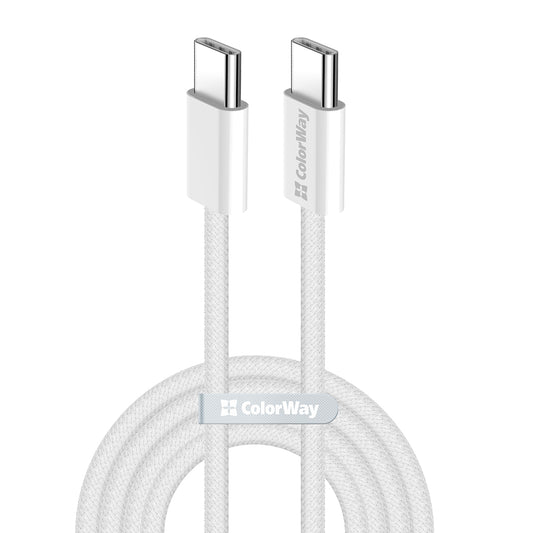 USB-C Data and Charging Cable - USB-C ColorWay CW-CBPDCC061, 60W, 1m, Gray