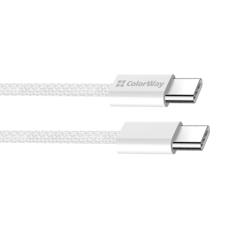 Καλώδιο Δεδομένων και Φόρτισης USB-C - USB-C ColorWay CW-CBPDCC061, 60W, 1m, Γκρι