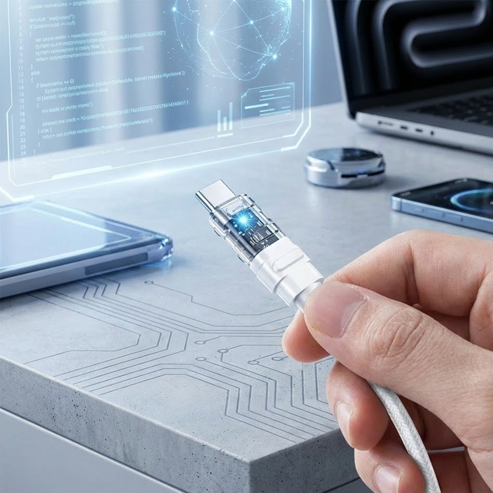 Καλώδιο Δεδομένων και Φόρτισης USB-C - USB-C Lito LD05, 60W, 1m, Λευκό