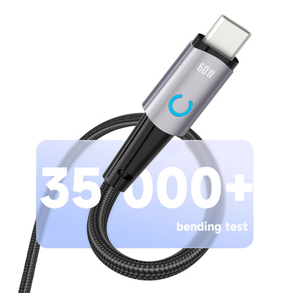 Καλώδιο Δεδομένων και Φόρτισης USB-C - USB-C Lito LD10CC, 60W, 1m, Μαύρο
