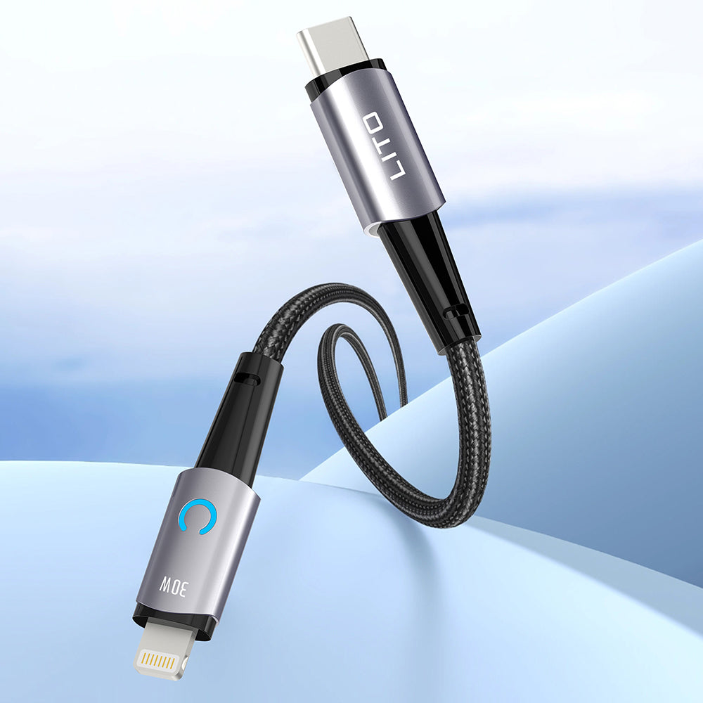 Καλώδιο Δεδομένων και Φόρτισης USB-C - USB-C Lito LD10CC, 60W, 1m, Μαύρο