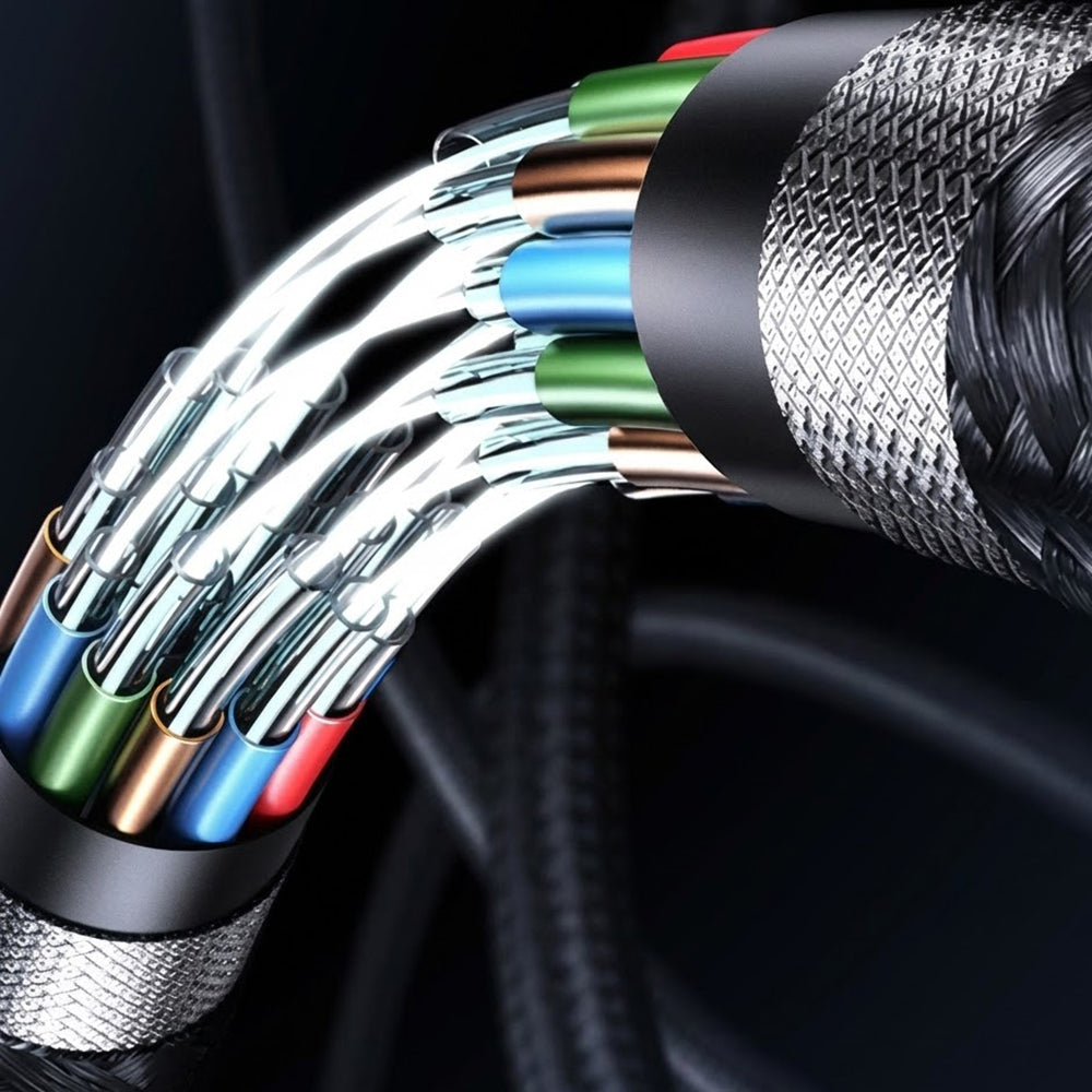 Καλώδιο Δεδομένων και Φόρτισης USB-C - USB-C Lito LD15 Display, 60W, 1m, Μαύρο