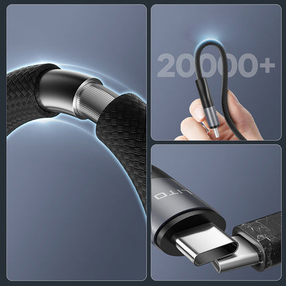 Καλώδιο Δεδομένων και Φόρτισης USB-C - USB-C Lito LD23CC, 100W, 1m, Γκρι