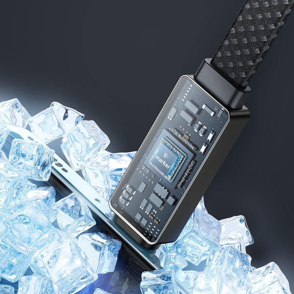 USB-C Data and Charging Cable - USB-C McDodo CA-4470 Rythm Display, 100W, 1.2m, Black