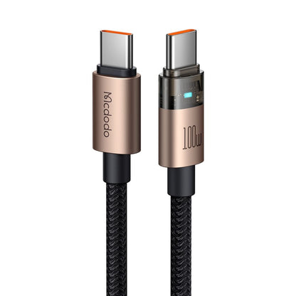 USB-C Data and Charging Cable - USB-C McDodo CA-5581, 100W, 1.2m, Gold