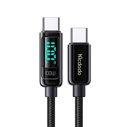 USB-C Data and Charging Cable - USB-C McDodo CA-8820 Display, 100W, 1.2m, Black