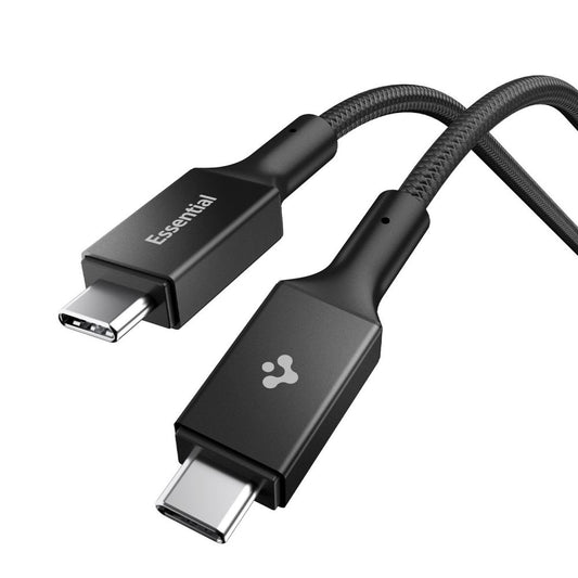 Καλώδιο Δεδομένων και Φόρτισης USB-C - USB-C Spigen EB10015CC, 100W, 1.5m, Μαύρο ACA10421