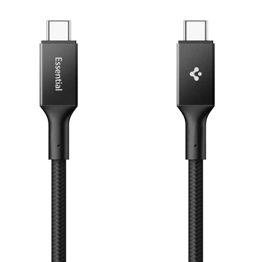 Καλώδιο Δεδομένων και Φόρτισης USB-C - USB-C Spigen EB10015CC, 100W, 1.5m, Μαύρο ACA10421