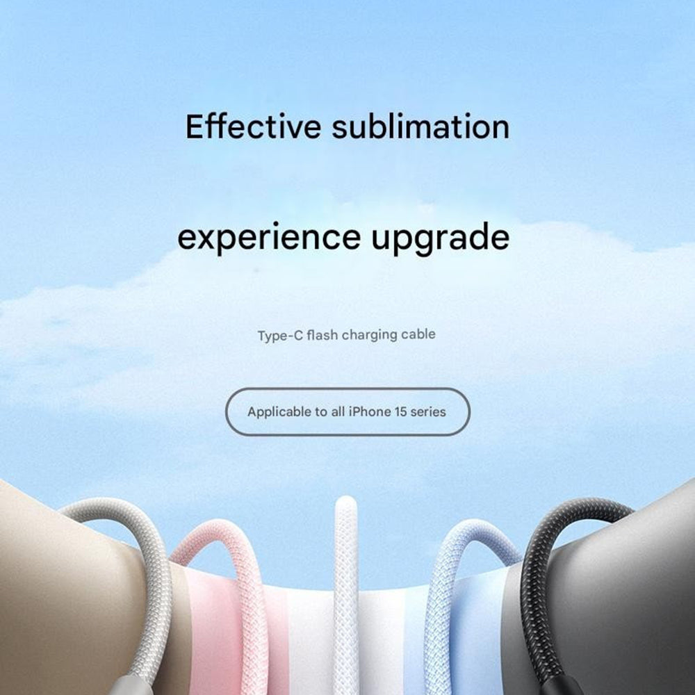 Καλώδιο Δεδομένων και Φόρτισης USB-C - USB-C UGREEN L501, 60W, 1m, Λευκό