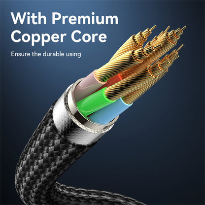 Καλώδιο Δεδομένων και Φόρτισης USB-C - USB-C Yesido CA185, 240W, 1.2m, Μαύρο