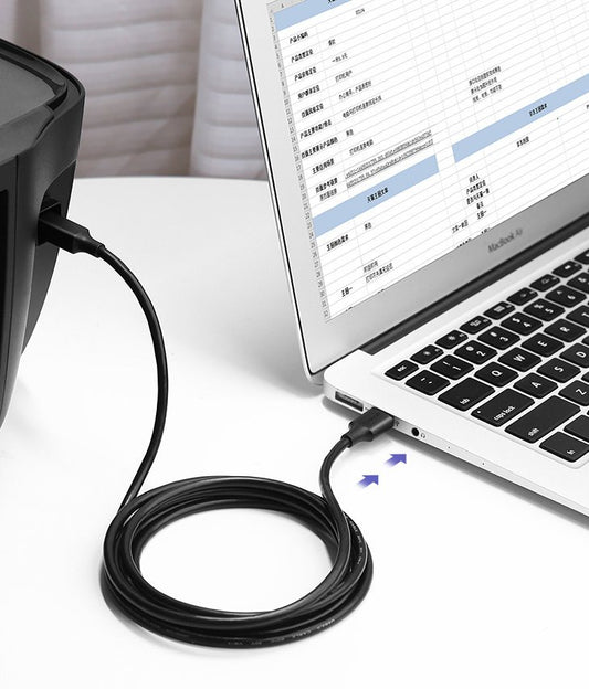 Καλώδιο Εκτυπωτή UGREEN US135, USB-A - USB-B, 1.5m, Μαύρο