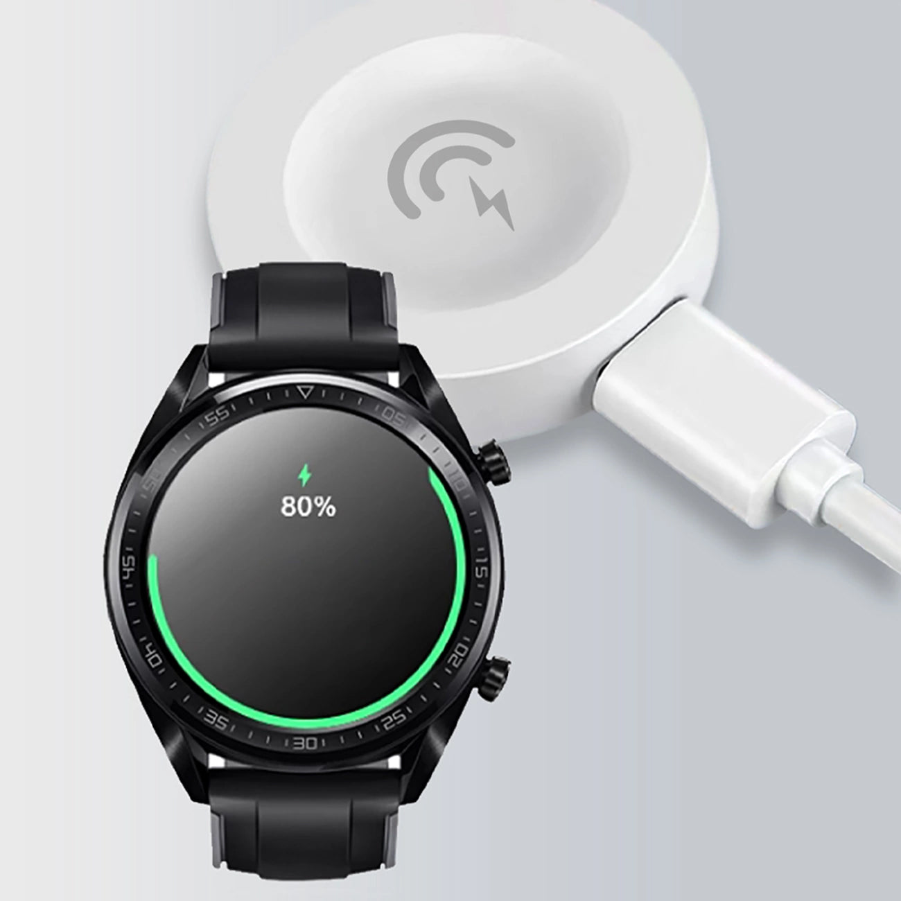 Ασύρματος Φορτιστής Dudao A12H για Huawei Watch Series, USB-A, Λευκό