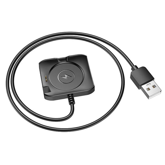 Καλώδιο Φόρτισης για Smartwatch HOCO Y28, USB-A, Μαύρο