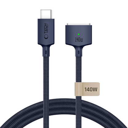 Καλώδιο Φόρτισης Tech-Protect MMC01 Ultraboost, USB-C - MagSafe 3, 140W, 3μ, Μπλε Σκούρο