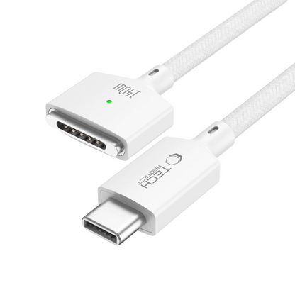 Tech-Protect MMC01 Ultraboost Charging Cable, USB-C - MagSafe 3, 140W, 2m, White