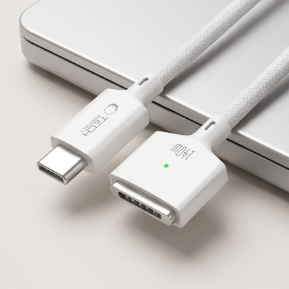 Καλώδιο Φόρτισης Tech-Protect MMC01 Ultraboost, USB-C - MagSafe 3, 140W, 3μ, Λευκό