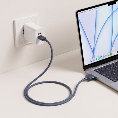 Καλώδιο Φόρτισης Tech-Protect MMC01 Ultraboost, USB-C - MagSafe 3, 140W, 3μ, Μπλε Σκούρο