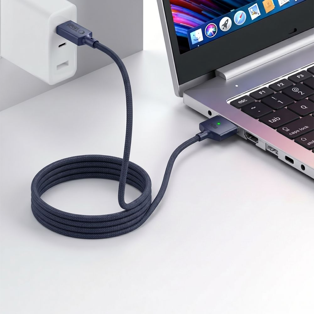 Καλώδιο Φόρτισης Tech-Protect MMC01 Ultraboost, USB-C - MagSafe 3, 140W, 2μ, Μπλε Σκούρο