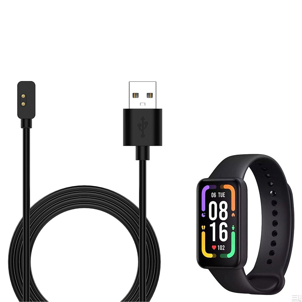 Καλώδιο Φόρτισης Techsuit TXC2 για Xiaomi Smart Band 7 Pro / Redmi Watch 2 / Watch 2 Lite, USB-A, Μαύρο