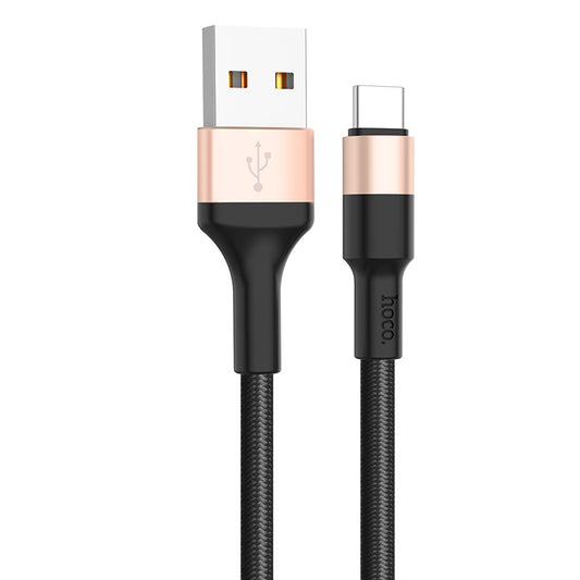 Καλώδιο Δεδομένων και Φόρτισης USB-A - USB-C HOCO X26 Xpress, 18W, 1m, Χρυσό