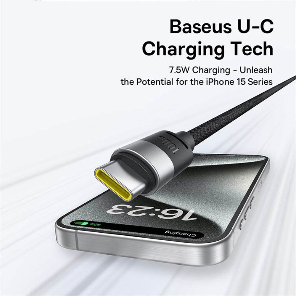 Καλώδιο Φόρτισης USB-A - Lightning / microUSB / USB-C Baseus StarSpeed, 100W, 1.5m, Λευκό P10319900211-00