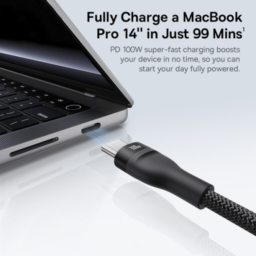 Καλώδιο Φόρτισης USB-C - 3 x USB-C Baseus Flash Series III 3in1, 100W, 1.5m, Μαύρο P10377503111-00