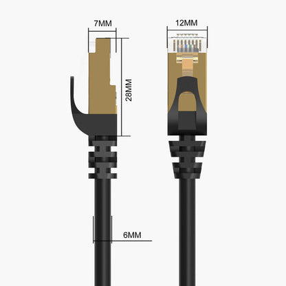 Orico PUG-C7 Network Cable, UTP, Cat7, 1m, Black