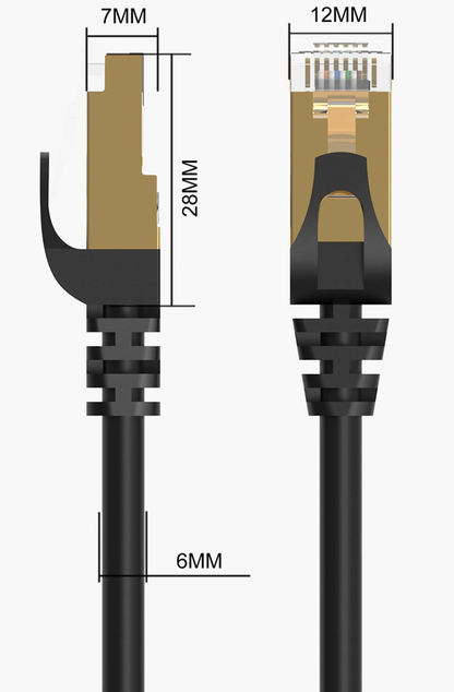 Orico PUG-C7 Network Cable, UTP, Cat7, 5m, Black