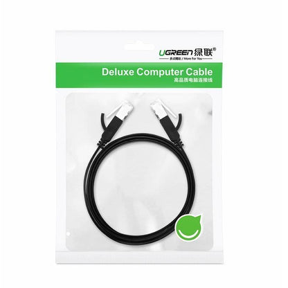UGREEN Καλώδιο δικτύου NW101 Επίπεδο, UTP, Cat6, 1m, Μαύρο 