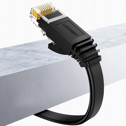 UGREEN NW102 Flat Network Cable, UTP, Cat6, 0.5m, Black