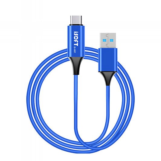 Καλώδιο Μεταφοράς Δεδομένων iSOFT IS-007, Διεπαφή USB-A - USB-C