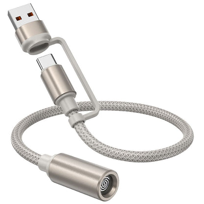 Ηλεκτρικό Αναπτήρα HOCO UA38B, USB-C / USB-A, 0.3m, Χρυσό
