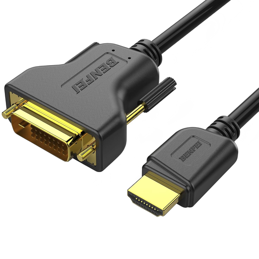 Καλώδιο Βίντεο Benfei, HDMI - DVI, 1080P, 0.9μ, Μαύρο