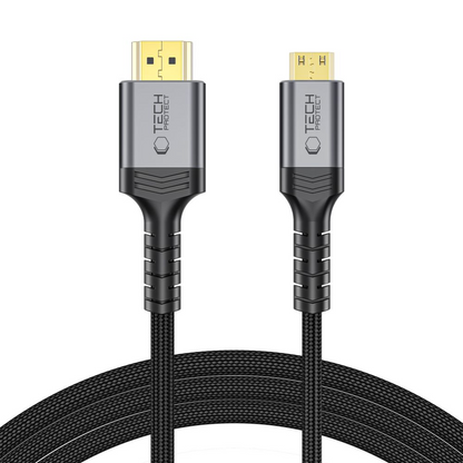 Tech-Protect Ultraboost 2 Video Cable, miniHDMI - HDMI, 8K, 2m, Black