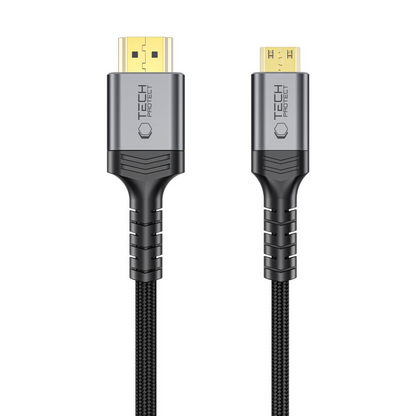 Tech-Protect Ultraboost 2 Video Cable, miniHDMI - HDMI, 8K, 2m, Black